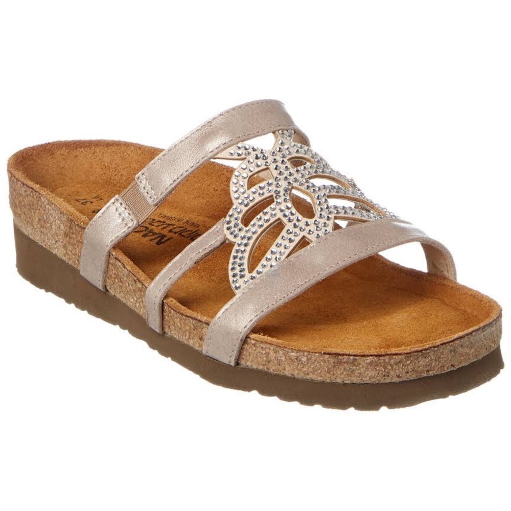 NAOT Aventura Leather Slide Sandal Stardust